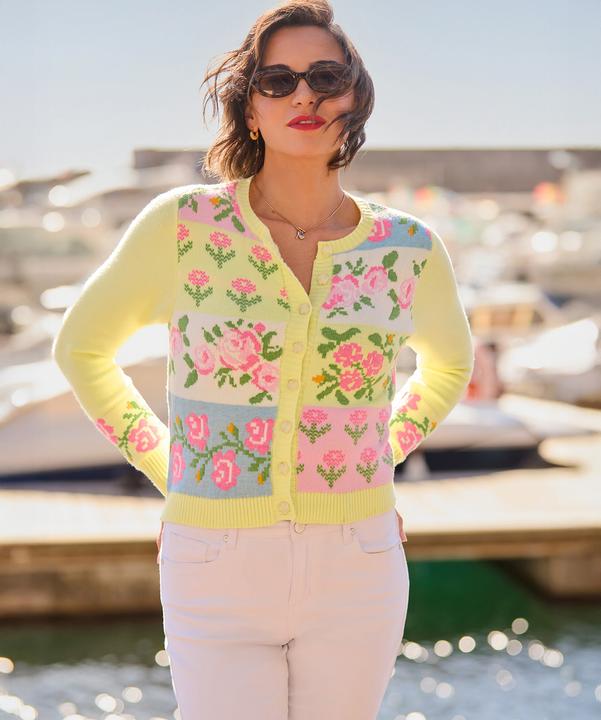 Produktbild Joe Browns Bold Floral Patchwork Cardigan (42)