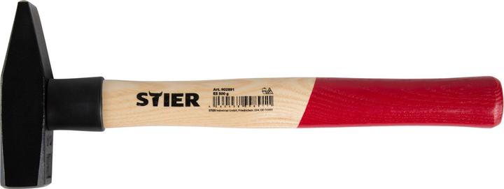 Stier Martello da fabbro Robust+ 300 g con protezione del manico DIN 1041 (300 g)