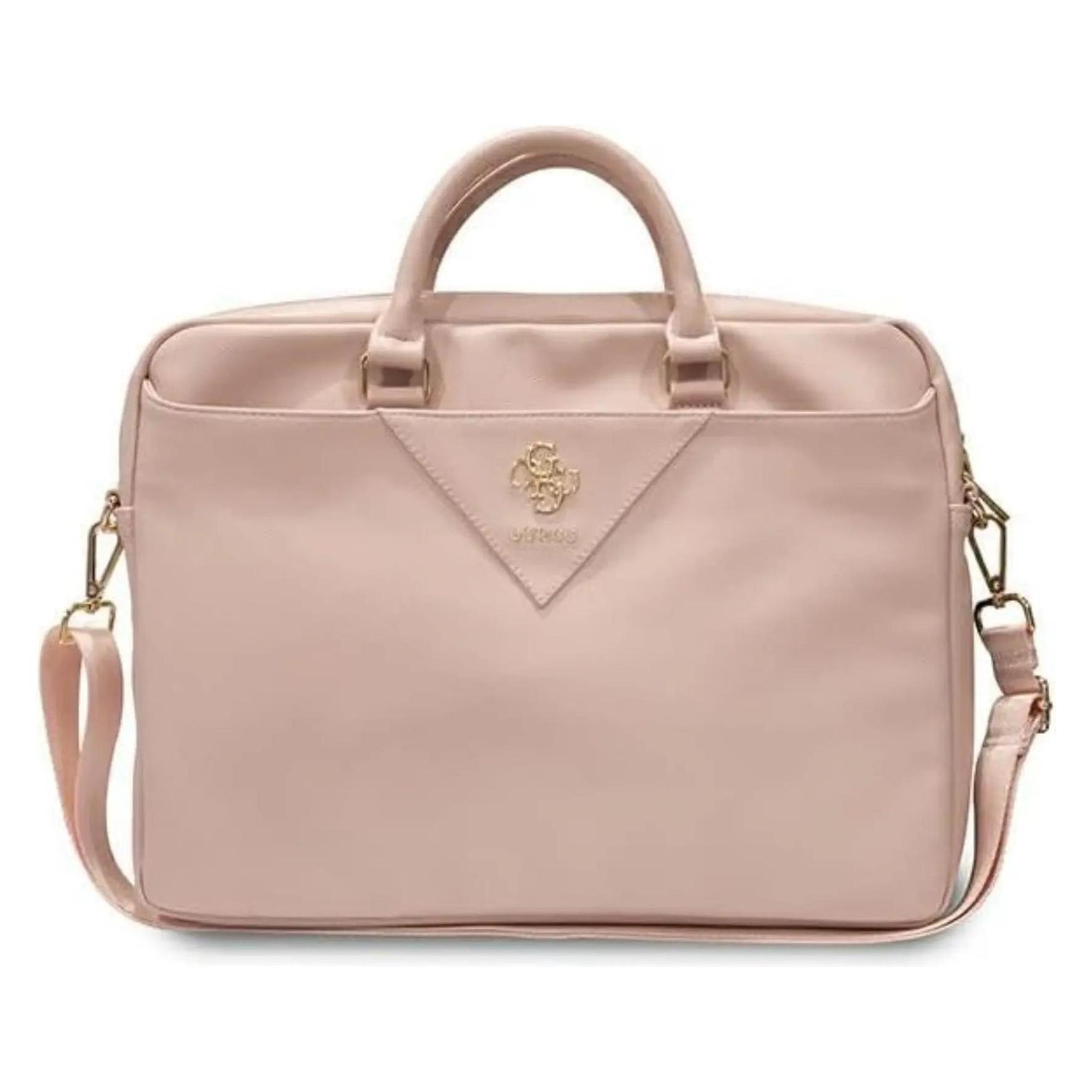 Guess Torba GUCB15ZPGSTEGP 16" Różowy/pink Triangle 4G (16"), Notebooktasche, Pink