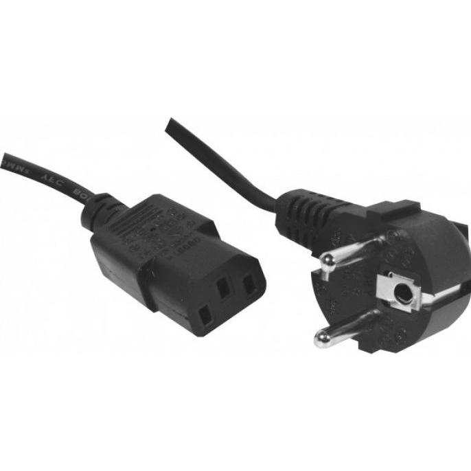 Thumbnail - Exertis Connect Netzanschlusskabel, IEC C13, schwarz, 10,0m (10 m), Stromkabel