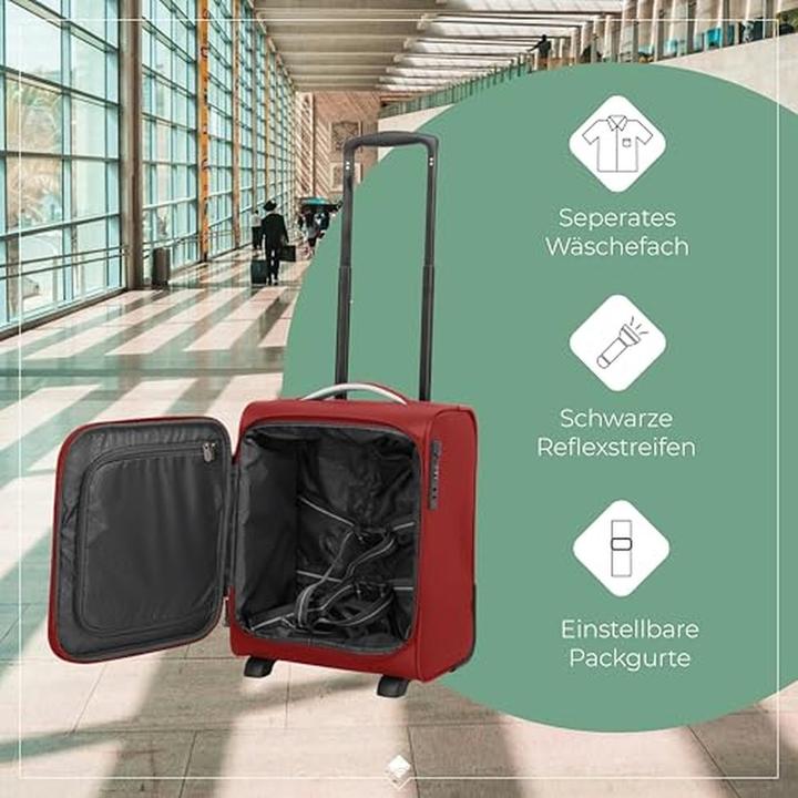 Actual product image Travelite Jetpack Trolley S Wings 2w Rot (25 l)