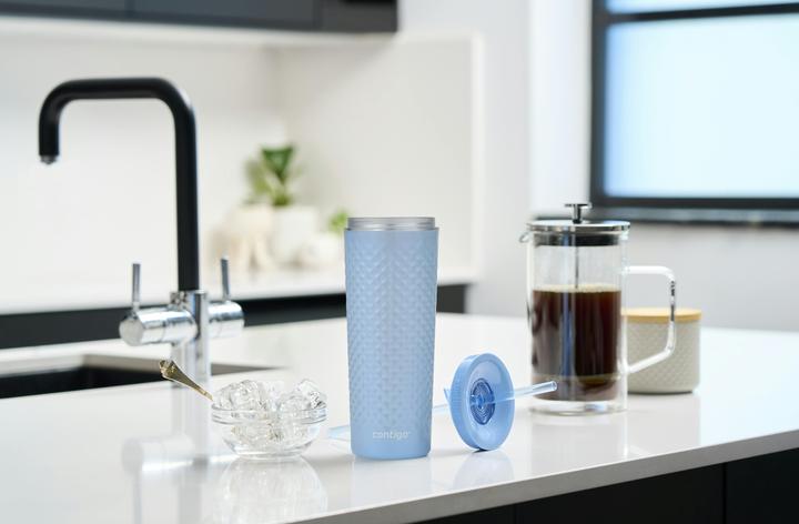 Immagine prodotto Contigo - Becher mit Strohhalm Autoclose hell blau (0.59 l)