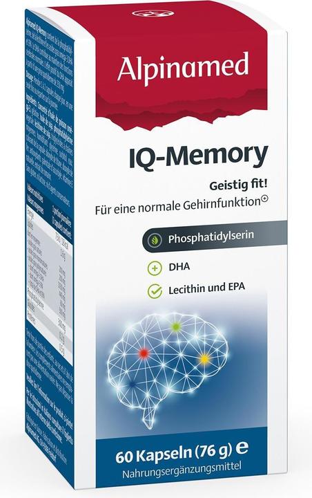 Actual product image Alpinamed IQ memory (60 Piece, Capsules, 120 g)