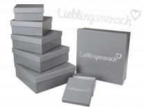 Produktbild Ootb Graue Geschenkkartonage, Lieblingsmensch (8x)