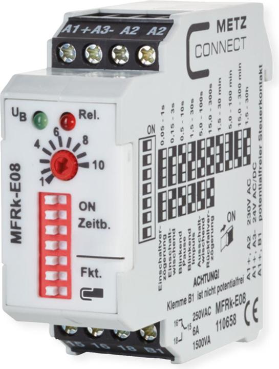 Actual product image Metz Connect Multifunction time relay MFRk E08 230VAC/24VUC 1WE 30h