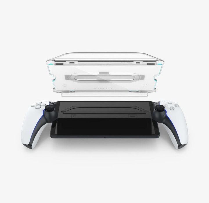 Actual product image Spigen GLAS.tR EZ Fit Playstation Portal Screen Protector