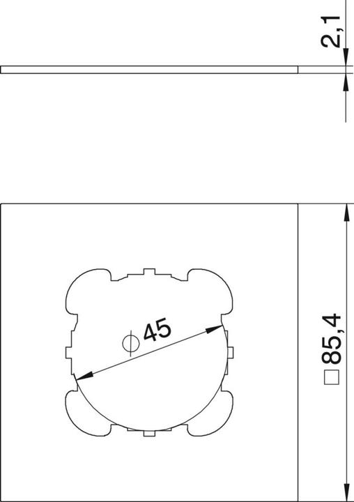 Actual product image OBO Bettermann T8NL P2 9011 Cover