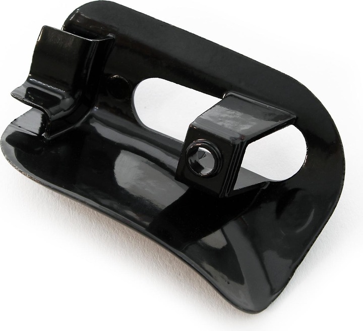 Actual product image Wiltec Sun Visor Pivot Trim Cap compatible with Mercedes SL R129 W124 black metal mount cap Left Side