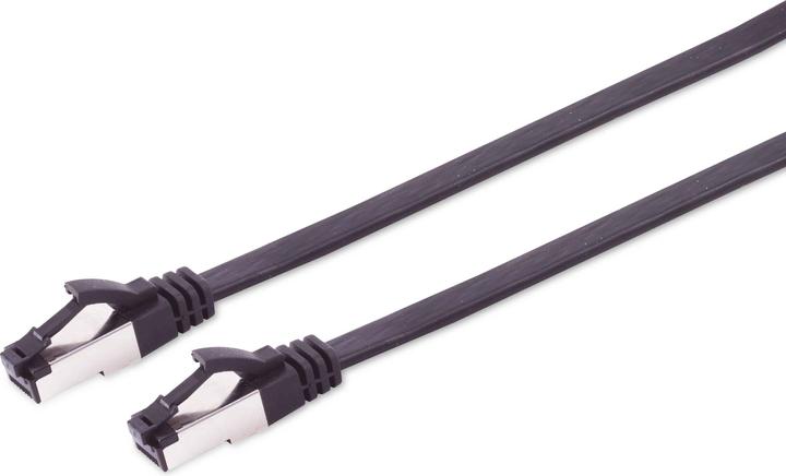 Productafbeelding Shiverpeaks S/CONN maximale connectiviteit netwerk patchkabel CAT 8.1 U/FTP PIMF, plat TPE zwart 7,5m (U/FTP, CAT8.1, 7.50 m)