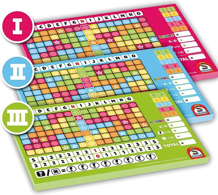 Produktbild Schmidt Spiele Noch Mal! Zusatzblocket 1 bis 3 (Deutsch, Englisch, Französisch, Italienisch, 1 - 6 Spieler)