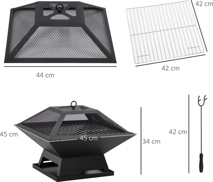 Produktbild Jamb Feuerschale mit Grill (45 cm)