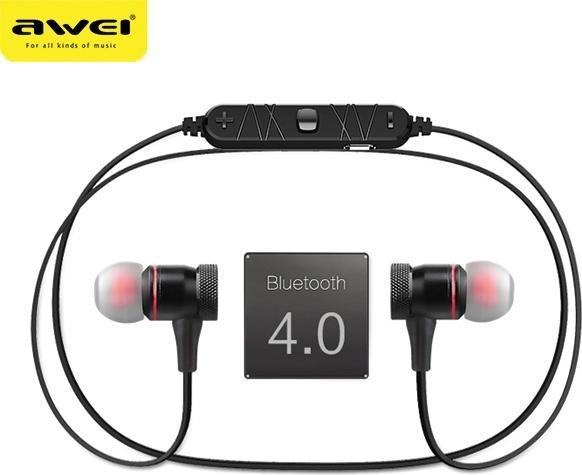 Produktbild Awei słuchawki sportowe Bluetooth A920BL czarny/black magnetyczne (ANC, 6 h, Kabellos)