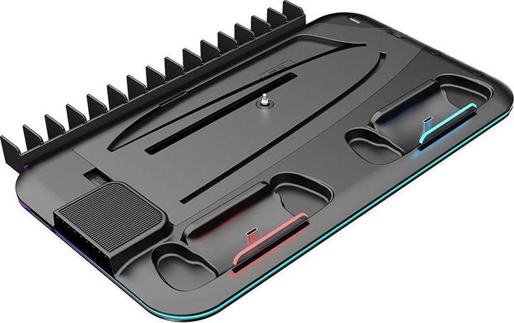 Actual product image Canyon CS-51 - multifiuctional stand for PS5 Slim - with cooling - charging 2 x gamepad - black