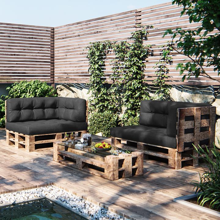 Actual product image Vicco Palettenkissen Set (120 x 80 x 15 cm, 120 x 40 x 20 cm, 60 x 40 x 20 cm)
