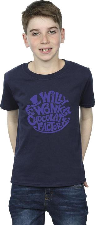 Produktbild Willy Wonka & the Chocolate Factory Typed Logo TShirt Jungen (140, 146)