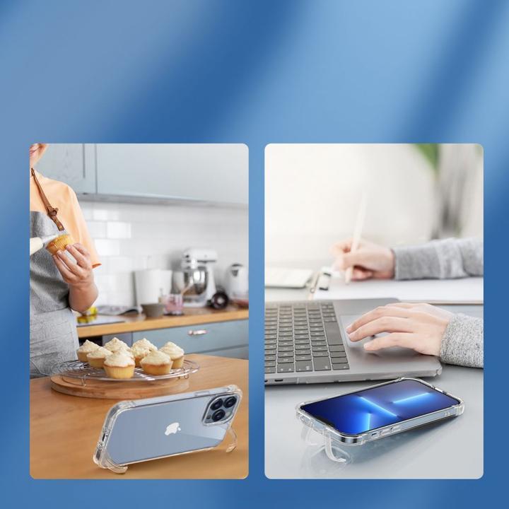 Actual product image Joyroom Defender Series Case Cover for iPhone 13 Pro Max Armored Hook Cover Stand (JR-BP956) (Apple iPhone 13 Pro Max)