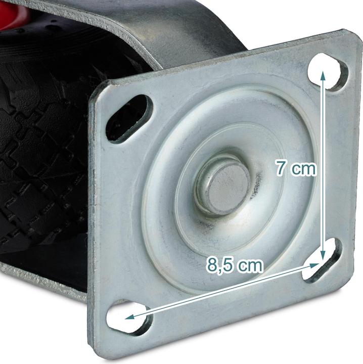 Actual product image Relaxdays swivel wheels (120 kg)