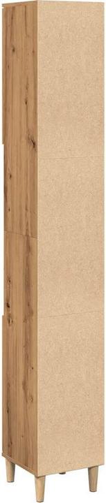 Actual product image VidaXL Badschrank Hochschrank Badezimmerschrank Badmöbel Schrank Artisan-Eiche (30 x 30 x 190 cm)