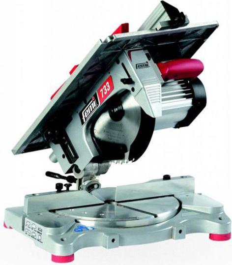 Productafbeelding Femi 733 Afkortzaag/verstekzaagmachine met boventafel 1300W 230V