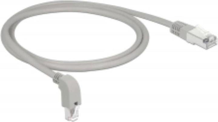 Immagine prodotto Delock Cavo patch RJ-45 (M) angolato verso il basso a RJ-45 (M) dritto (S/FTP, CAT6a, 1 m)