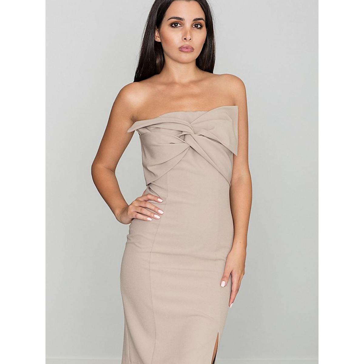Thumbnail - Figl, Damen, Kleider, Cocktailkleid, Beige, (XL)