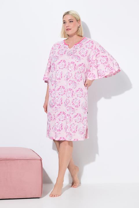 Actual product image Ulla Popken 2 Pack of Sleep Tees- Seashell Print (50, 52)