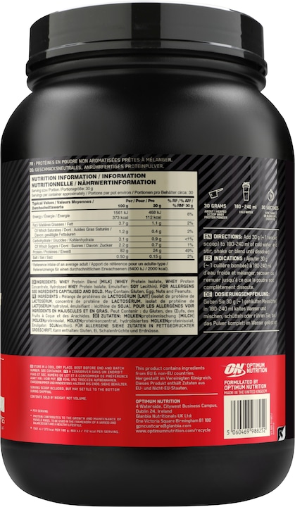 Actual product image Optimum Nutrition Gold Standard 100% Whey (Neutral, 1 pcs., 896 g)