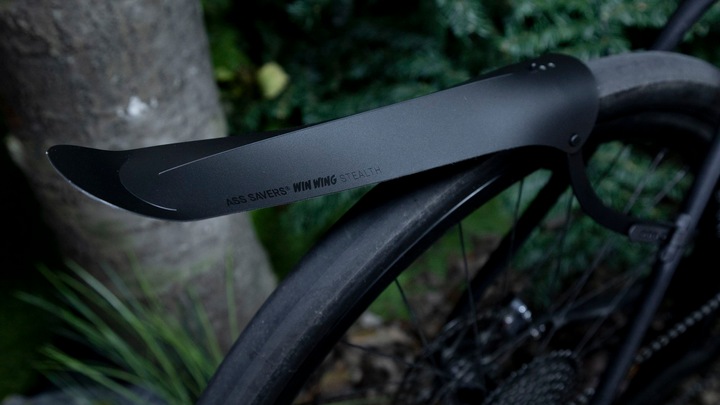 Actual product image Ass Savers Win Wing 2 Gravel Stealth (Rear mudguard)