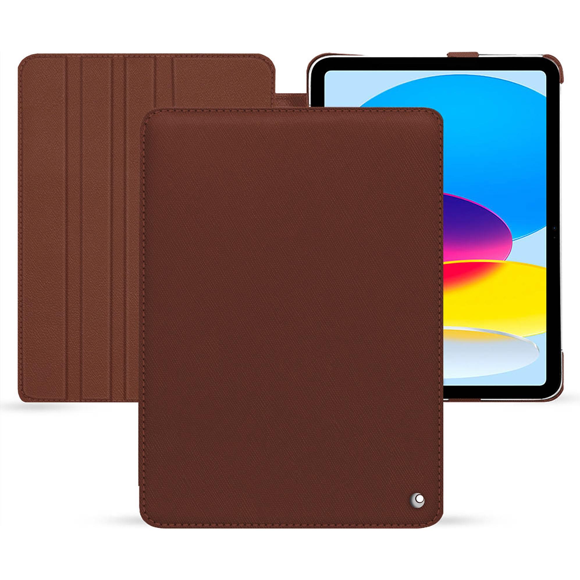 Noreve Lederschutzhülle horizontal (iPad 2022 (10. Gen)), Tablet Hülle, Braun