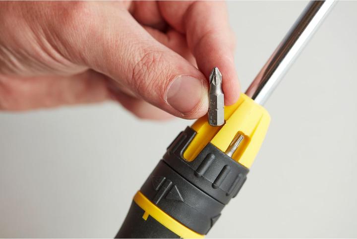 Image du produit Stanley Tournevis à cliquet à embouts multiples (Vis fendues, Torx (TX), Cruciforme PZ, Recouvrement cruciforme Phillipps (PH))