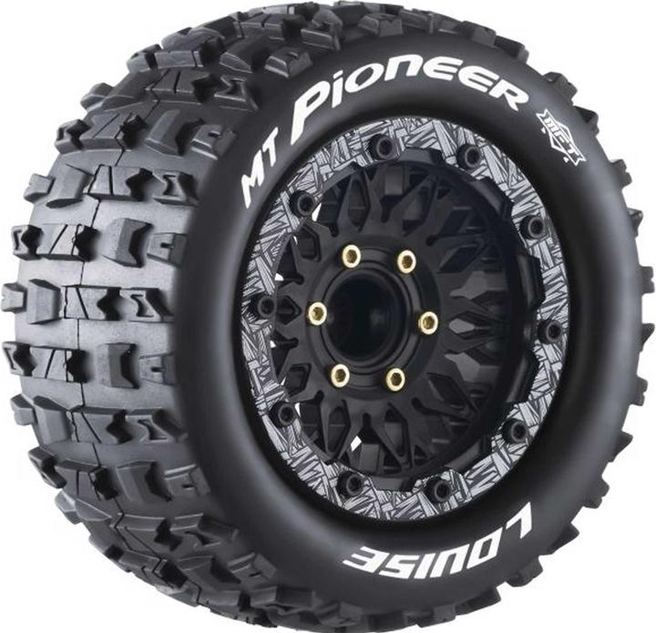 Actual product image Louise MT-PIONEER 1/10 SOFT (2) Uni hex interchangeable rim black 0 & 1/2 OFFSET HEX 12MM,14