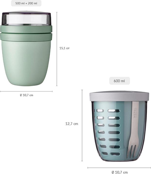 Produktbild Mepal Ellipse Lunchpot mit Fruitpot