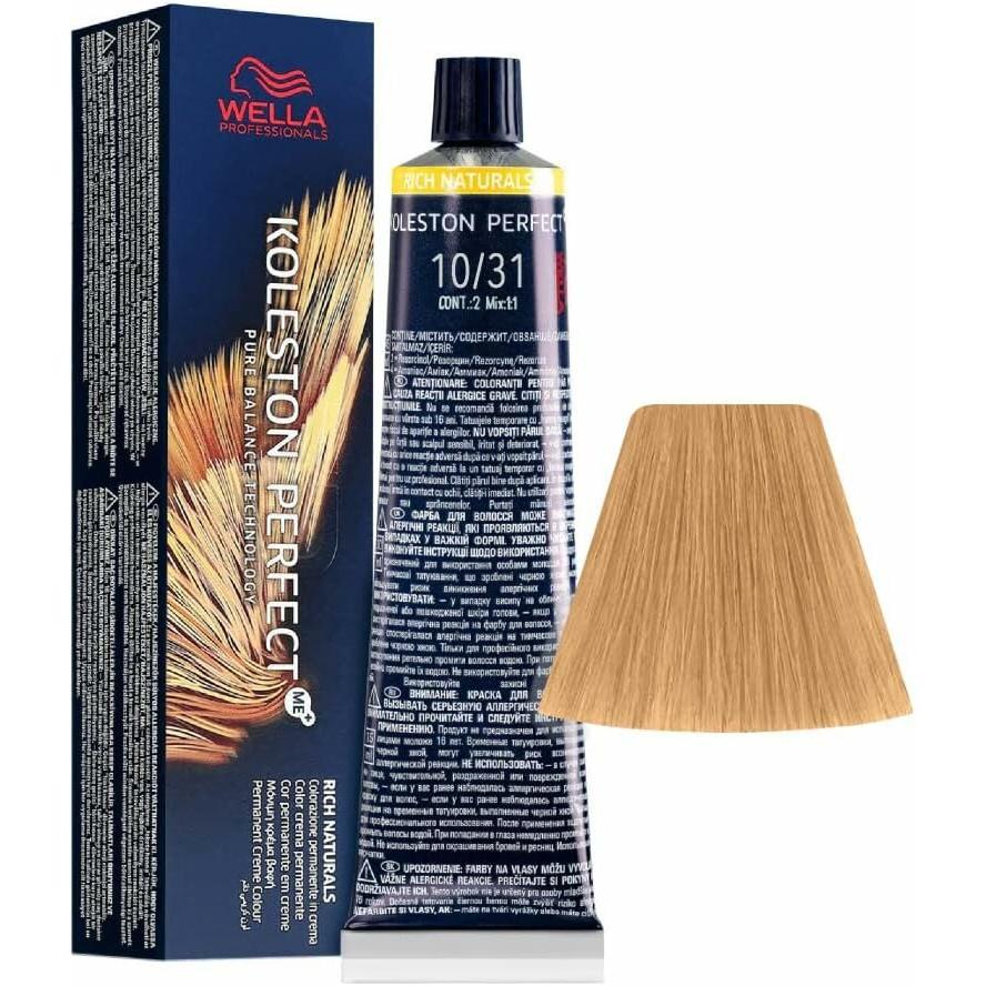 Wella, Tinta, Koleston Perfect ME+ Rich Natural 10/31 60ml (10, 31)