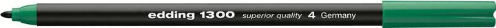 Actual product image Edding 1300 Fibre tip marker medium - green - 10 pens - bullet tip 2 mm - felt tip pen for drawing and (10x)