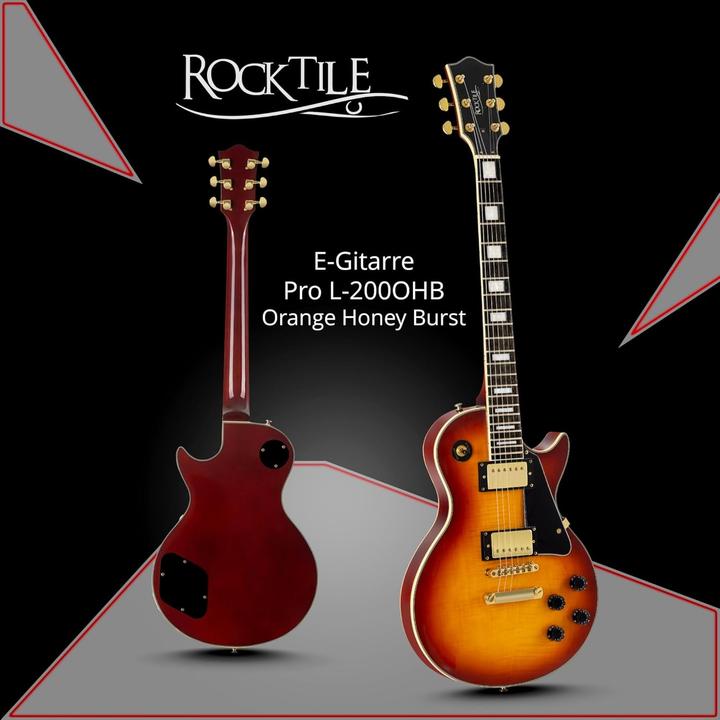 Actual product image Rocktile Pro E-Guitar with Humbucker Pickups, Glued Maple Neck, Rosewood Fingerboard, Tune-O-Matic Bridge (Electric guitar)