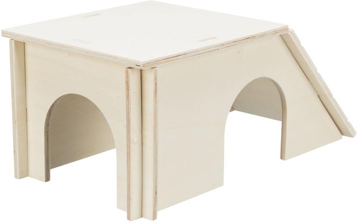 Produktbild Trixie Häuschen Bent Meerschweinchen/Zwergkaninchen, 40x18x23 cm