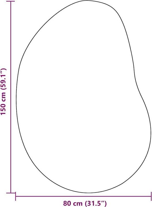 Actual product image vidaXL Interior decorative carpet (150 x 80 cm)