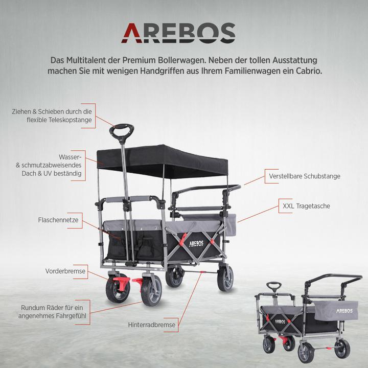 Produktbild Arebos Bollerwagen Premium