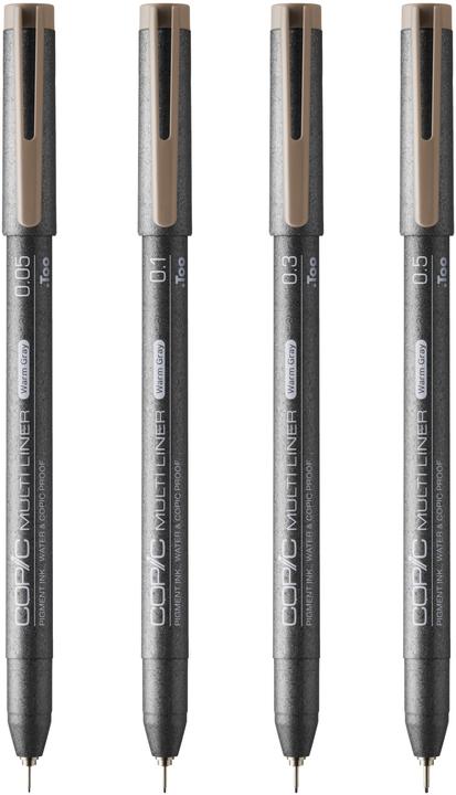 Actual product image Copic Multiliner Warm Grey Set, 4 pieces assorted (Warm grey, 4x)