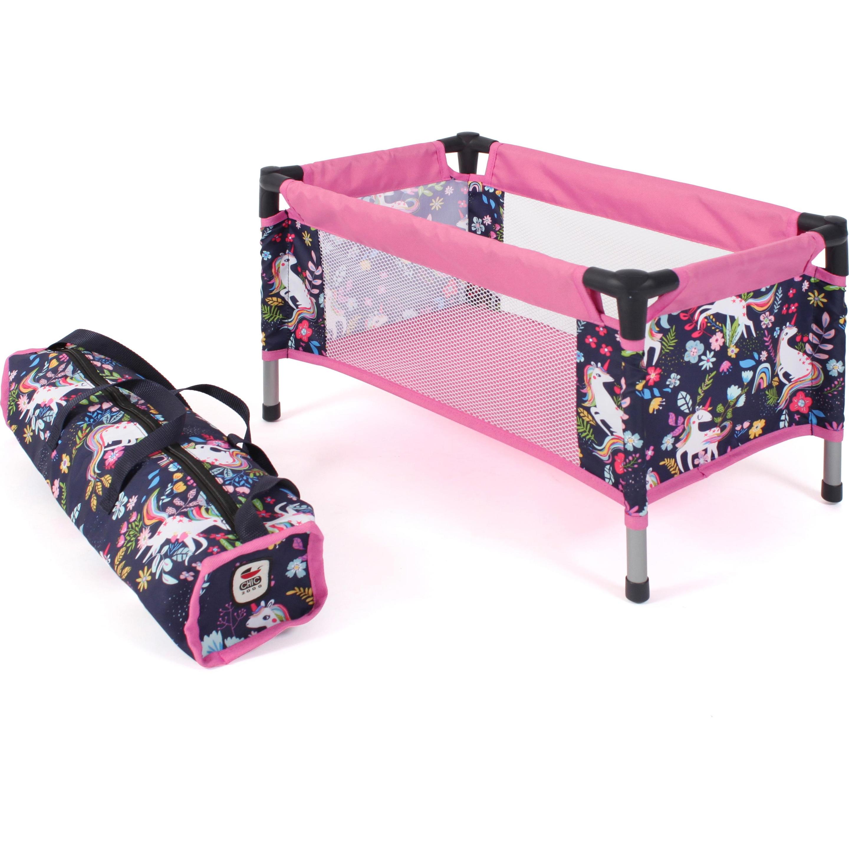 Bayer Chic 2000 Puppen-Reisebett Einhorn (652-43)