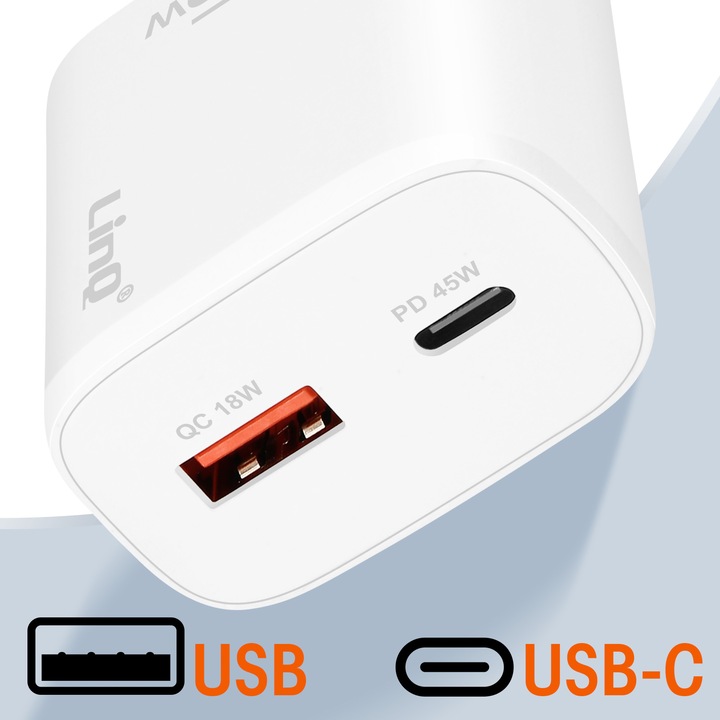 Immagine prodotto LinQ Alimentatore USB / USB-C (45 W)