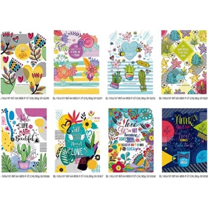 Fresh, Quaderno + Bloc notes, Dekoratives Notizbuch 145x197/64K glatt FRISCH