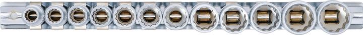 Produktbild BGS Steckschlüssel-Einsatz-Satz, Zwölfkant Antrieb Innenvierkant 10 mm (3/8") SW 8 - 19 mm 12-tlg.