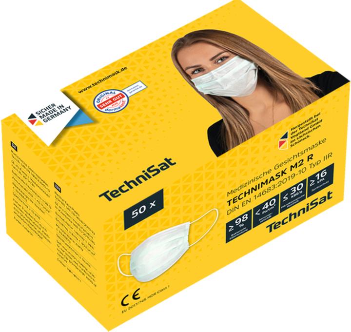 Produktbild TechniSat M2 R Masken Mund-Nasen-Schutz Inhalt 50 Stück (Schutzklasse II, 50 x)