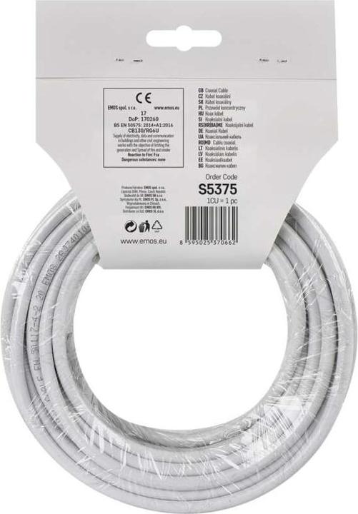 Produktbild Emos Koaxialkabel CB130, 15m (Antennenkabel)