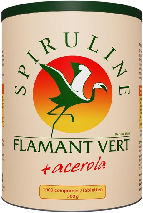 Immagine prodotto Spirulina Flamant Vert + Acerol compresse 500mg (1000 Pezzo/i, Pillole, 150 g)