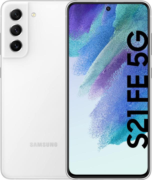 Samsung Galaxy S21 FE 5G EU (128 GB, Wit, 6.40", Dubbele SIM, 12 Mpx, 5G)