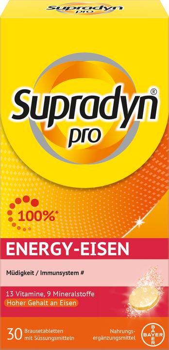 Image du produit Supradyn pro Fer énergétique (30 pièce(s), Cachets, 198 g)