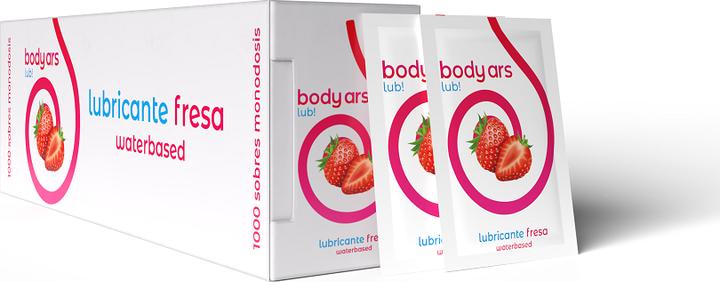 Produktbild Body ars Strawberry Water-Based Lubricant 1000 Monodosen 4 Milliliter (1000 ml)