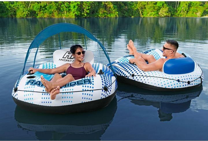 Actual product image Hydro-Force Rapig Rider swim ring with sun canopy